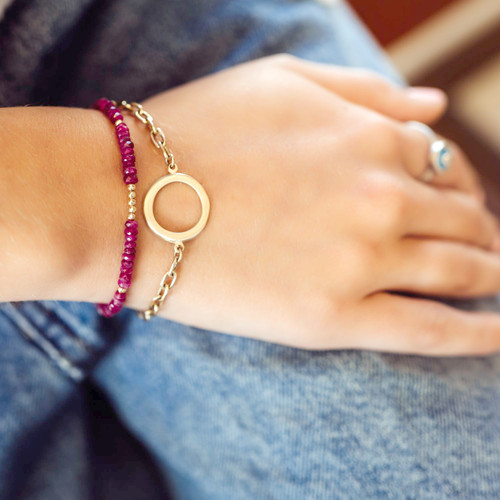 SMALL CIRCLE LINK BRACELET