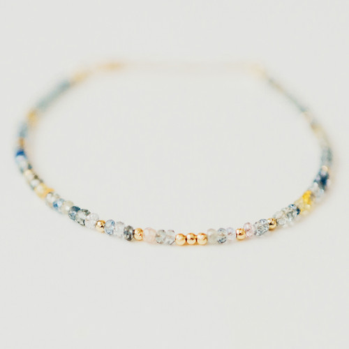 MONTANA BLUE SAPPHIRES AND 14KT GOLD BRACELET