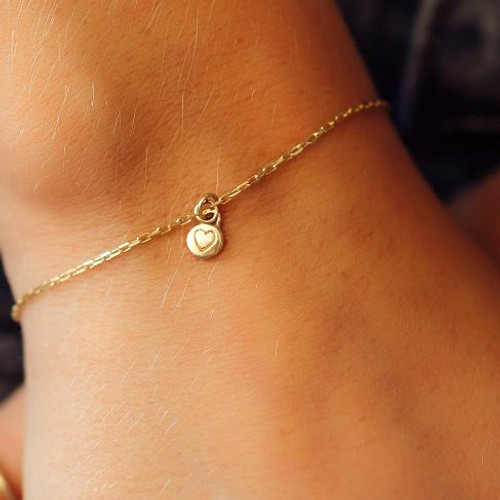 INITIAL PAILLETTE SEQUIN & BIRTHSTONE BRACELET