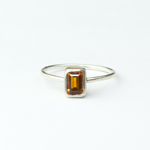 Citrine Silver Ring