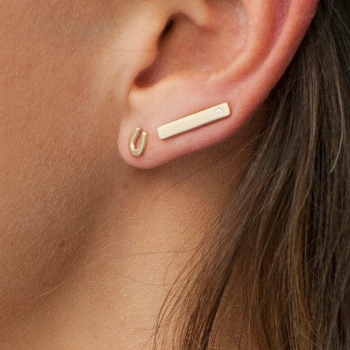 Bar Staple Earrings