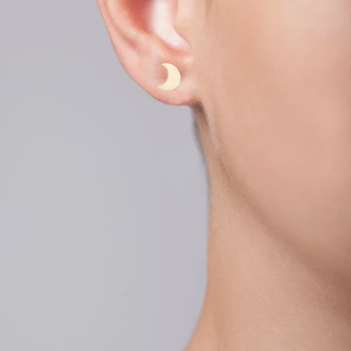 Itty Bitty Moon Studs