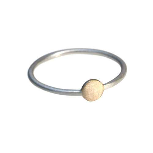 Mixed Metal Paillette Stacking Ring Mixed Metal Paillette Stacking Ring