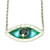 BE BOLD Evil Eye Necklace London Blue Topaz Silver