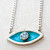 Blue Topaz Be Bold Evil Eye Necklace
