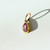 Tiny Teardrop Pink Tourmaline 14kt Gold Teardrop Bezel Charm