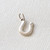 Small Horseshoe with Diamond Silver