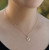 Small Horseshoe with Diamond Silver