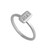 Personalized Itty Bitty Bar Ring Silver or Gold