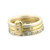 Stacked with 1.5mm yellow gold and 2.5mm white gold bands
