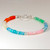 Beaded Gem Bracelet - Multi Color Block Ethiopian Opal