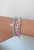Beaded Gem Bracelet - Pastel Blue with Pink Ethiopian Opal
