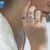 Open Circle Ring Silver or Gold
