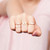 Triple Dots Ring 14kt Gold