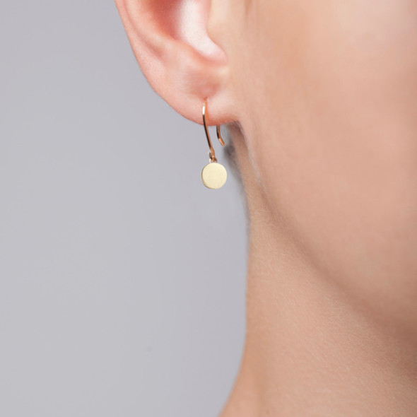 Itty Bitty Disc Dangle Earrings Silver or Gold Itty Bitty Disc Dangle Earrings Silver or Gold