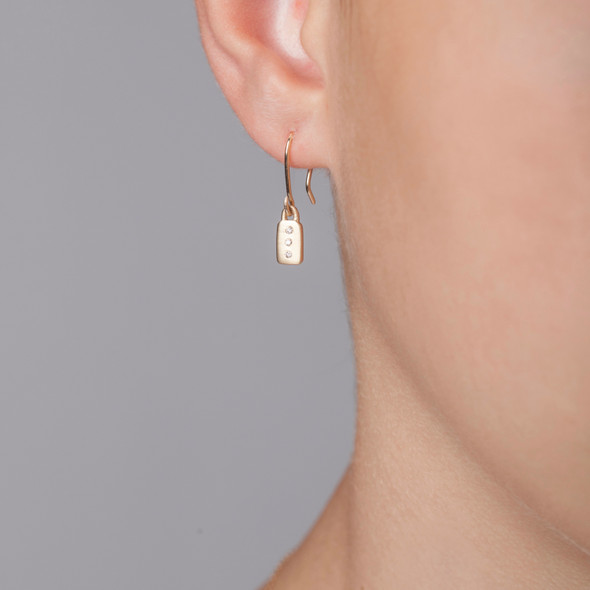 Itty Bitty Bar Dangle Earrings Silver or Gold Itty Bitty Bar Dangle Earrings Silver or Gold