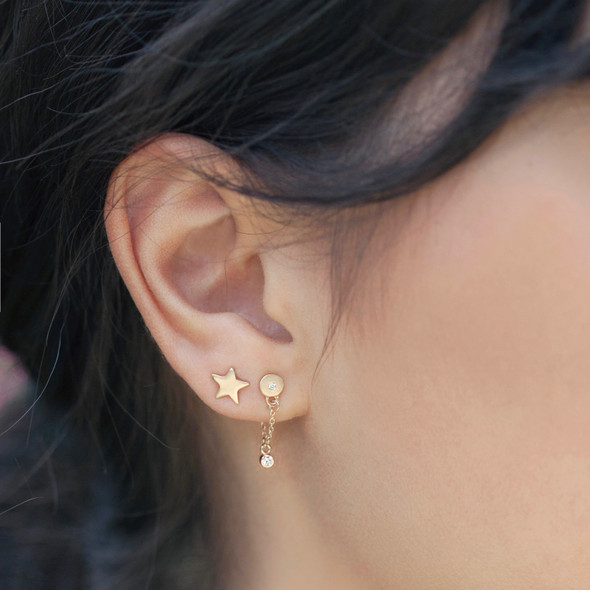 Itty Bitty Star Stud Earrings Silver or Gold Itty Bitty Star Stud Earrings Silver or Gold