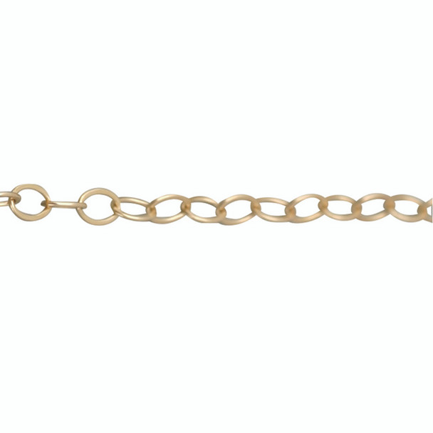 Medium Link Chain 14kt Yellow, Pink or White Gold