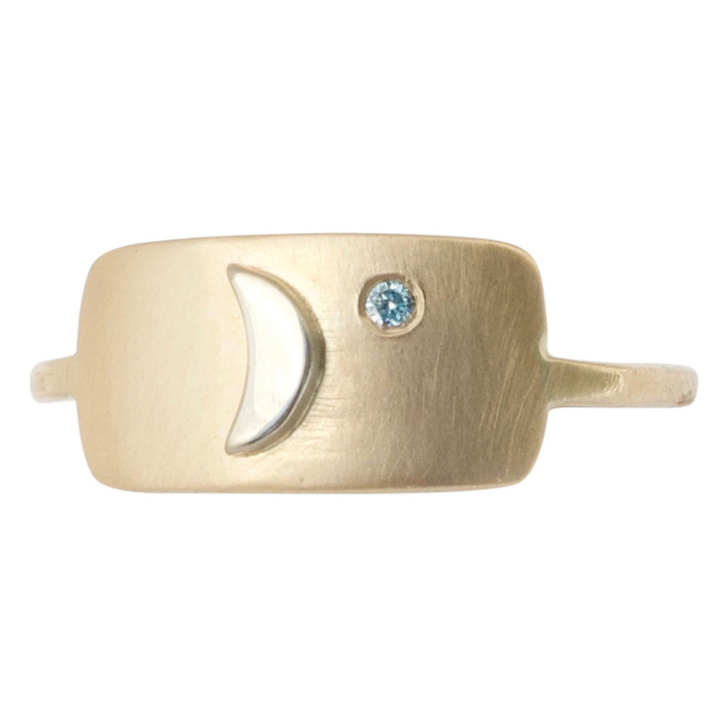 Moon Ring 14kt Gold