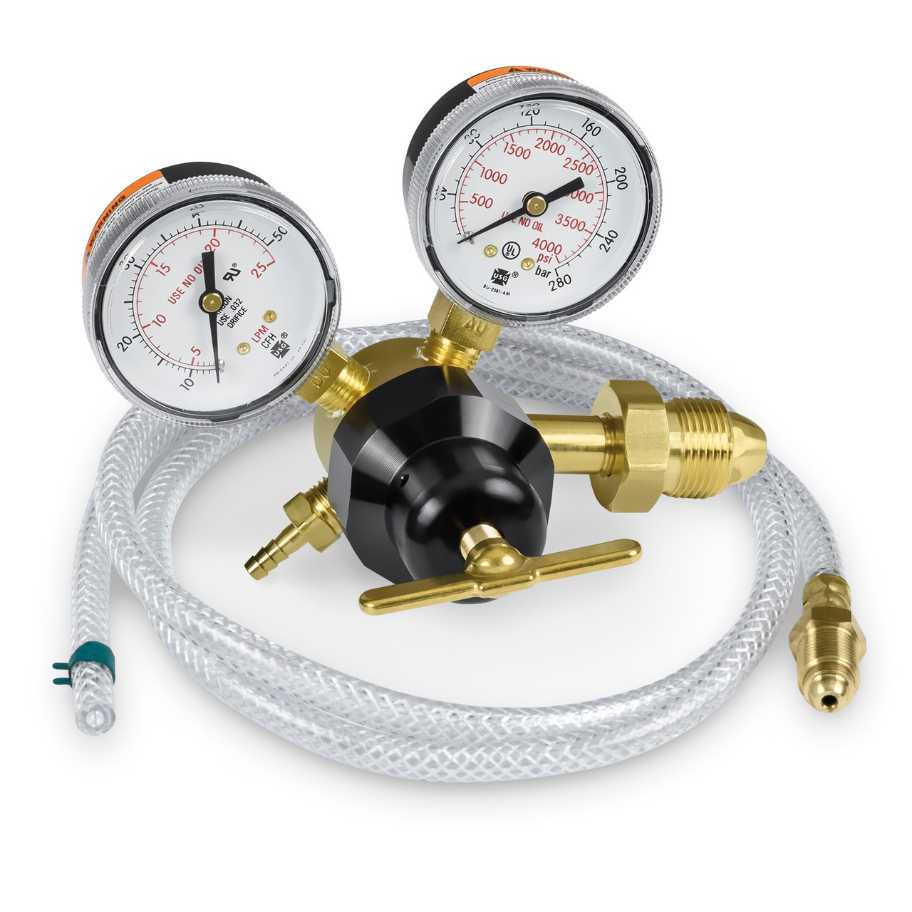Flowgauge Regulator 10-50 SCFH with 5' Hose