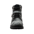 Men's 6" Stonewash Zipper Lace Boot Black - 9143-SBK