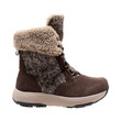 Women's Microfleece Lace Winter Boot Brown - 8889-BR