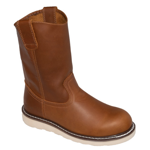 StephanSteel Parker-Bottes de sécurité en cuir pour hommes, chaussures de  soudage coordonnantes, anti-crevaison, botte de travail à boucle  indécontractée, imperméable
