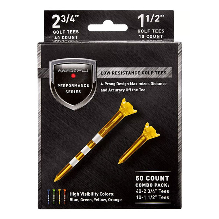 Maxfli 2 3/4" Translucent Tees 50 pk Maxfli 2 3/4" Translucent Tees 50 pk