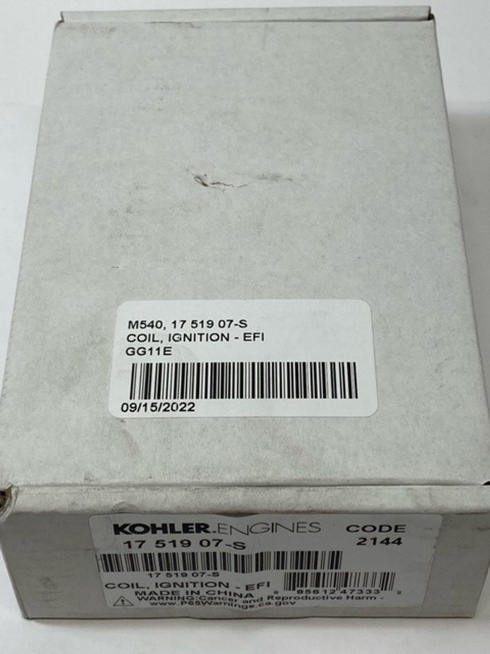 Kohler 17 519 07-S Coil, Ignition - Efi