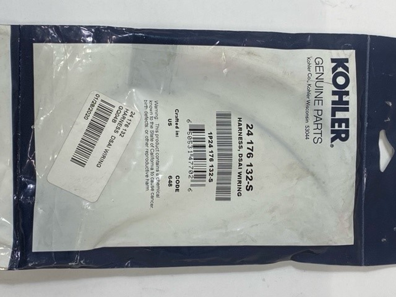 Kohler 24 176 132-S Harness, Dsai Wiring
