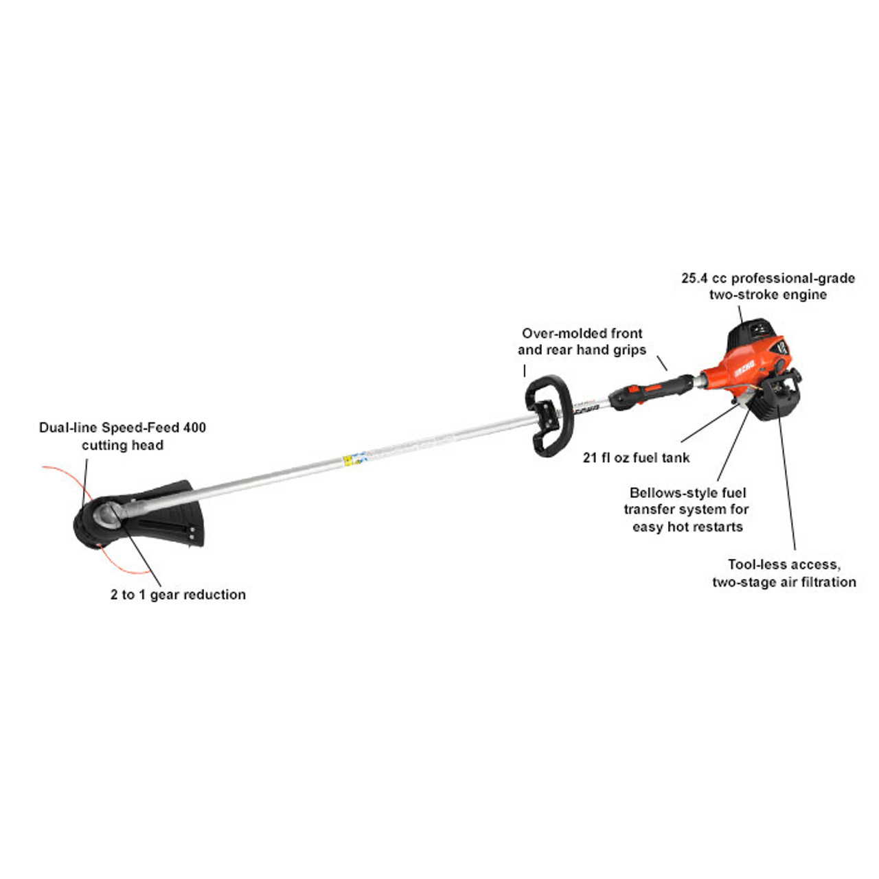 Echo SRM-2620T X-Series 25.4cc High Torque Trimmer with Speed-Feed