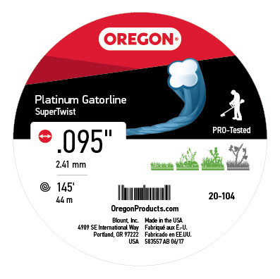 Oregon Equipment Parts 20-104 Gatorline  Platinum .095 1/2Lb
