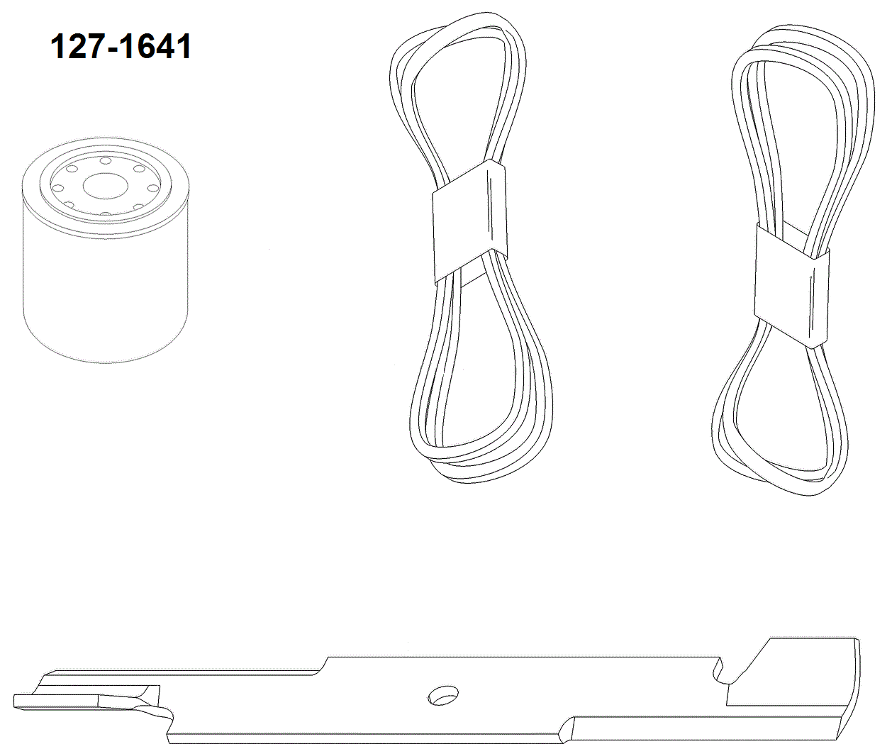 TORO127-1641 Mvp Kit-Professional 7000 52" Deck
MVP BELT AND BLADE KIT, Z MASTER PROFESSIONAL 7000 SERIES RIDING MOWER WITH 52IN DECK MVP FILTER, BELT AND BLADE KIT NO. 127-1641 