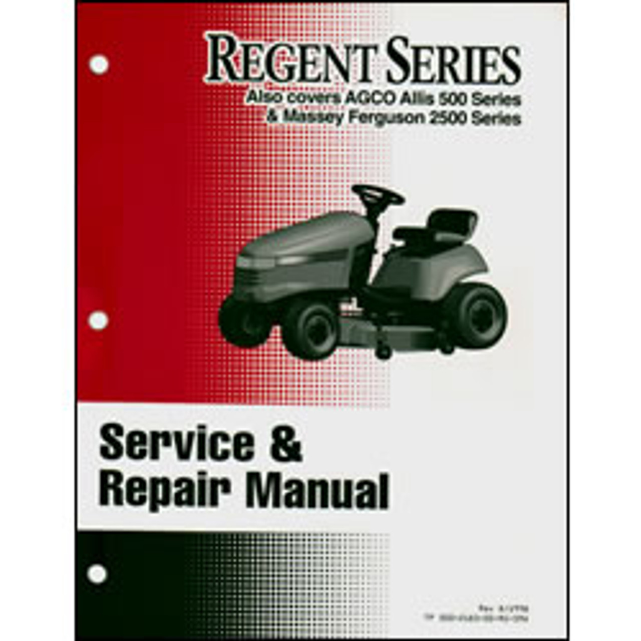 Simplicity Regent Series Tractor Repair Manual 500-2183