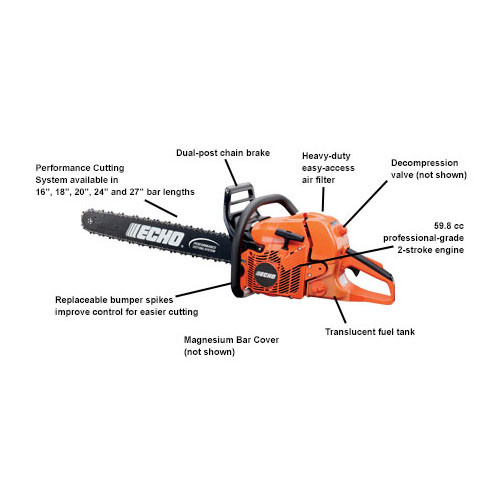 Echo CS-620PW-27 59.8cc Wrap Handle Chainsaw