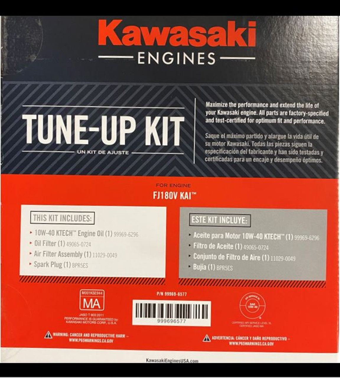 Kawasaki 99969-6577 KIT FJ180V KAI 10W40 (Replaces 99969-6427, 99969-6547)