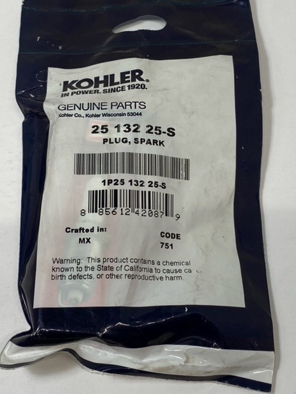 Kohler 25 132 25-S Plug, Spark