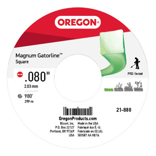 Oregon Equipment Parts 21-880 Gatorline  Square .080 3Lb Spo