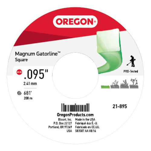 Oregon Equipment Parts 21-895 Gatorline  Square .095 3Lb Spo