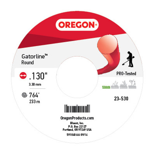 Oregon Equipment Parts 23-530 Gatorline  Round Red .130 5Lb