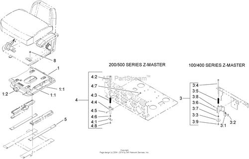 TORO 107-1892 Std Seat Suspension Kit
FITS 100/400 Z MASTER AND 200/500 ZMASTER