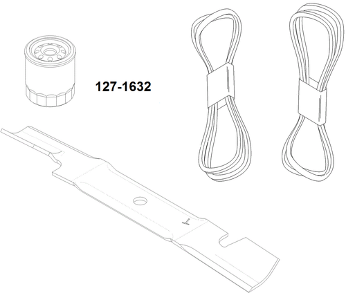 TORO 127-1632 Mvp Kit-Commercial 2000 52" Deck
MVP Belt and Blade Kit, Z Master Commerical 2000 Series Riding Mower with 52in Deck