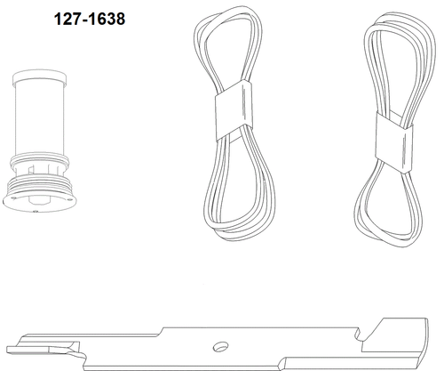 TORO 127-1638 Mvp Kit-Professional 5000 52" Deck
MVP BELT AND BLADE KIT, Z MASTER PROFESSIONAL 5000/6000 SERIES RIDING MOWER WITH 52IN DECK MVP FILTER, BELT AND BLADE KIT NO. 127-1638