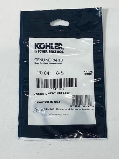Kohler 20 041 18-S Gasket, Heat Deflector Kohler 20 041 18-S Gasket, Heat Deflector