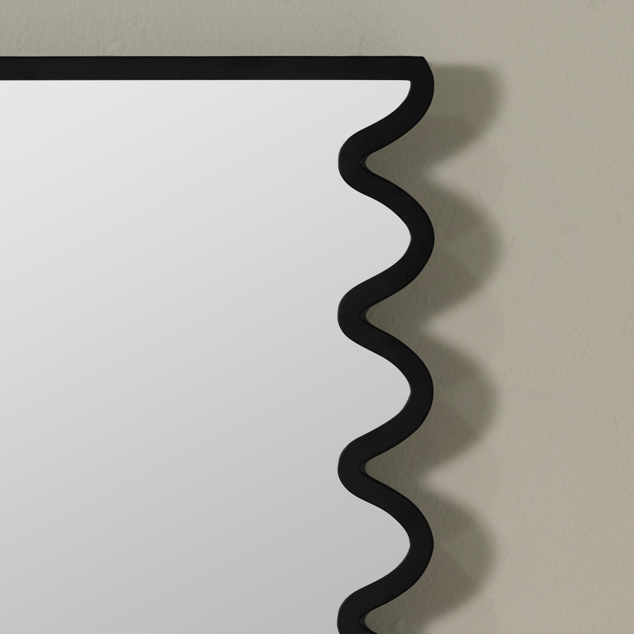 Lacon Black Metal Wall Mirror - Cooper Classics