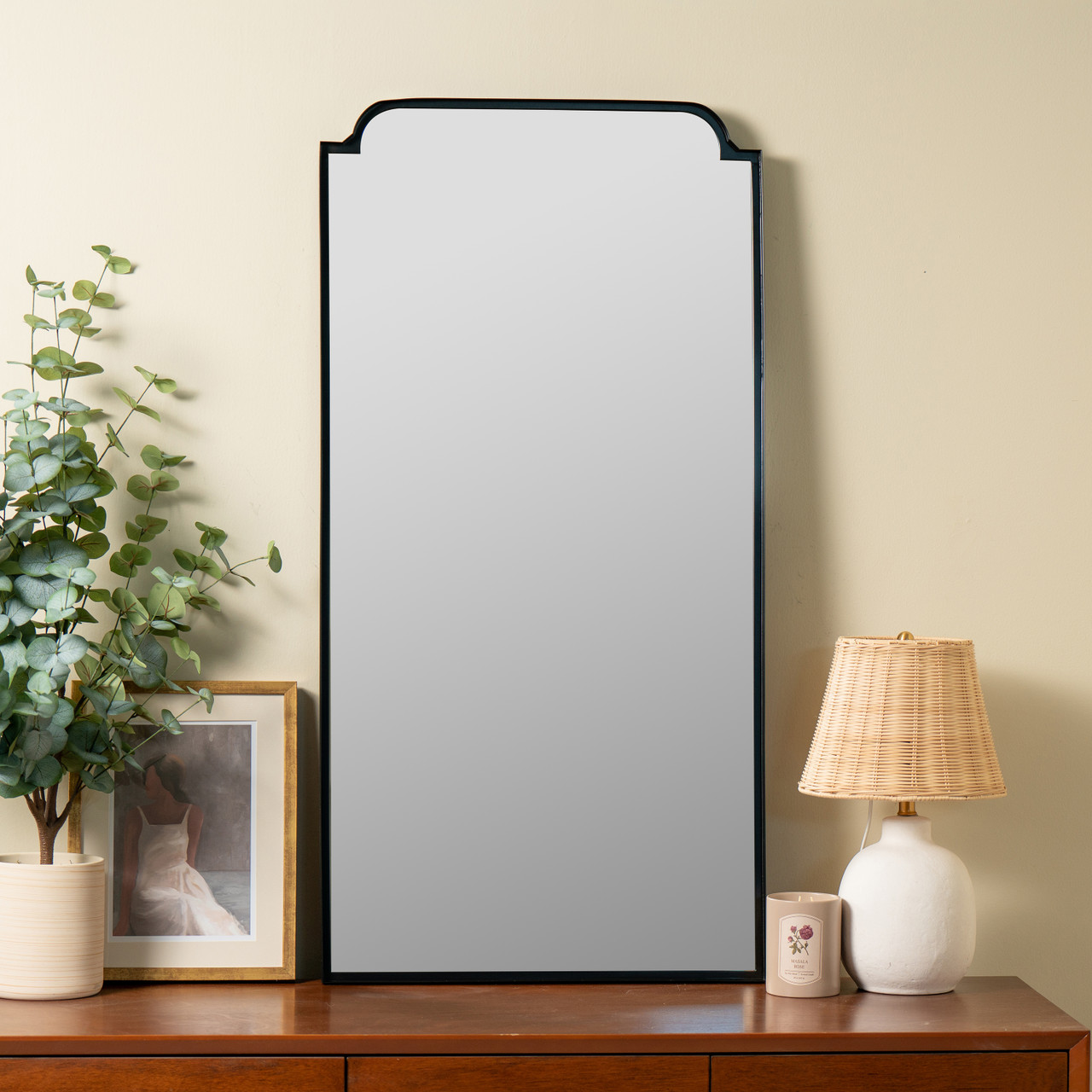 Heidi Black Wall Mirror - Cooper Classics