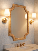 Lina Rattan Wall Mirror