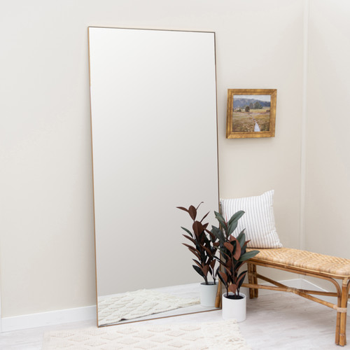 Dainton Gold Floor Mirror