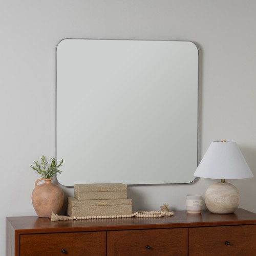 Hailey Silver Square Mirror