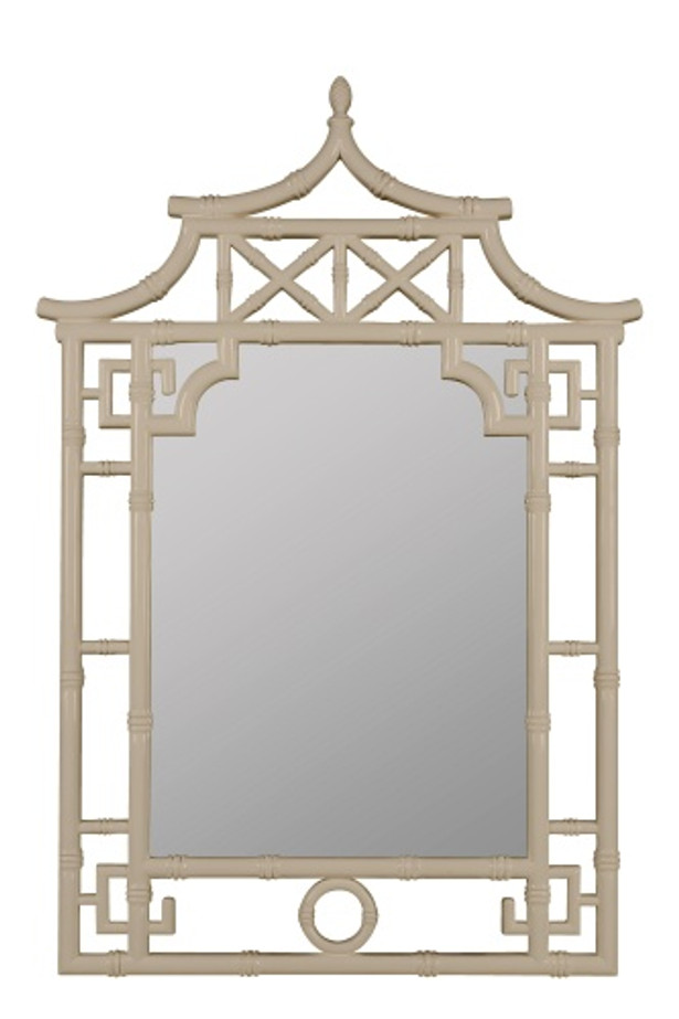 Shing Natural Linen Wall Mirror